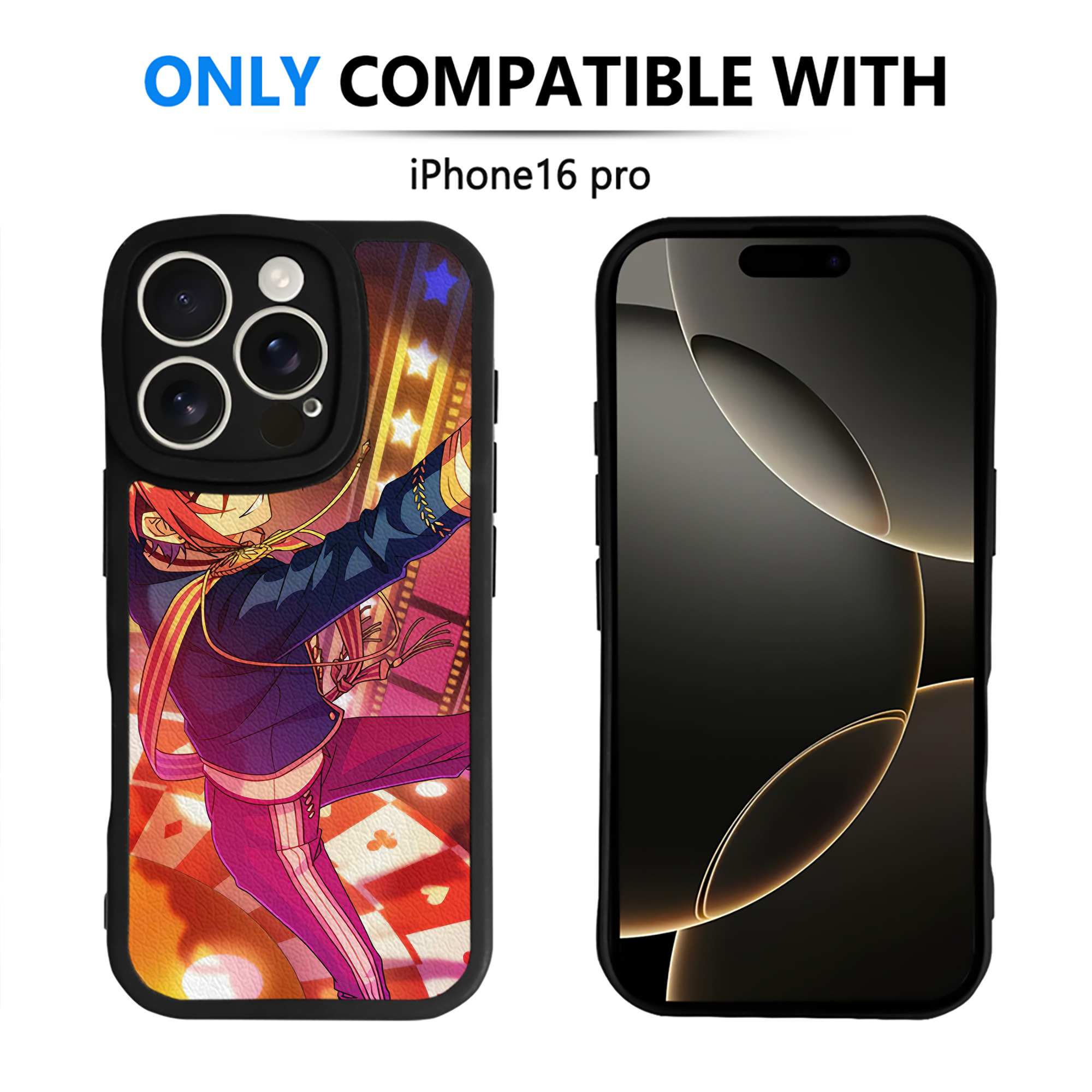 （画像用） あんさんぶるスターズ! Ensemble Stars 【iPhone 16シリーズ対応】シリコンスマホケース（レザー調） 材質：シリコン